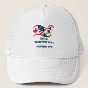 Custom Family Soccer Tournament Shirt - Ca EEU Mx Trucker Hat