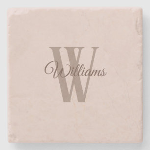 Custom family stone coaster