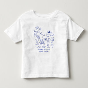 Custom Family Summer Beach Trip Group Matching Toddler T-Shirt