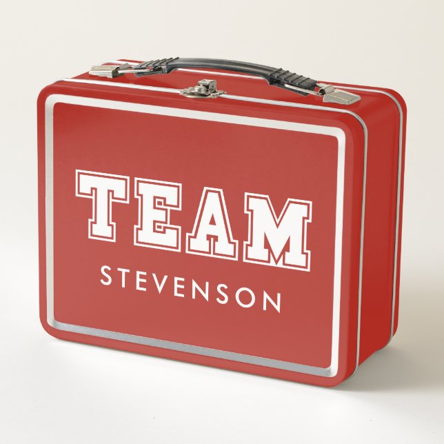 Custom family team metal lunch box (Front)