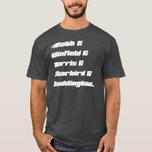 Custom Family Tee - light text on dark tee