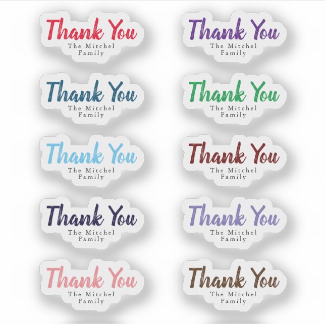 Custom Family Text Christmas Thank U business gift (Front)