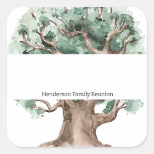 Custom Family Tree Family Reunion Name Tag