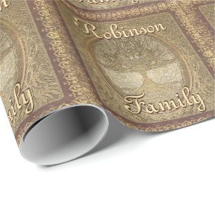 Custom Family Tree Wrapping Paper