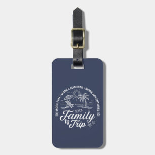 Custom Family Trip Group Matching Beach Vacation Luggage Tag