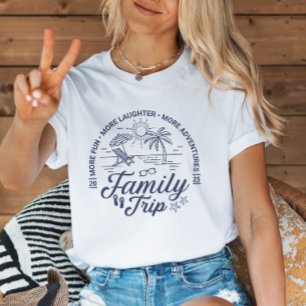 Custom Family Trip Group Matching Beach Vacation T-Shirt