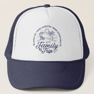 Custom Family Trip Group Matching Beach Vacation Trucker Hat