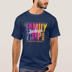 Custom Family Trip Matching Group Vacation T-Shirt