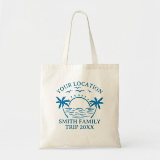 Custom Family Trip Men's Basic T-Shirt Tote Bag