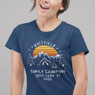 Custom Family Vacation Matching Camping Mum Tri-Blend Shirt