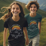 Custom Family Vacation Matching Camping Son T-Shirt<br><div class="desc">Good mood? Just add campfire,  s'mores,  and the rest of the family with a matching outfit. Cute camping theme design you can customise for your next family adventure with a place holder for the site and year. 

Perfect for family photos while you're out there exploring the jungle or campsite</div>