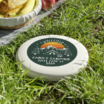 Custom Family Vacation Matching Camping Wham-O Frisbee<br><div class="desc">Good mood? Just add campfire,  s'mores,  and the rest of the family with a matching outfit. Cute camping theme design you can customise for your next family adventure with a place holder for the site and year. 

Perfect for family photos while you're out there exploring the jungle or campsite</div>