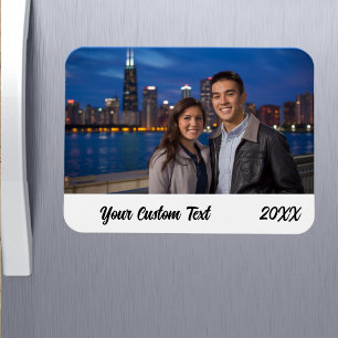 Custom Family Vacation Photo Refrigerator  Magnet