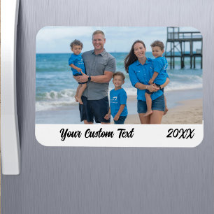 Custom Family Vacation Photo Refrigerator  Magnet