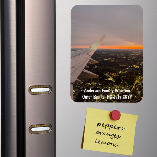 Custom Family Vacation Photo Refrigerator Magnet