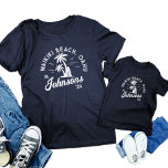 Custom Family Vacation Summer Beach Group Trip T-Shirt<br><div class="desc">Celebrate your beach vacation with our Custom Family Vacation Summer Beach Group Trip Matching T-Shirts! Perfect for family reunions, friends' getaways, or group trips, these personalised summer tees make unforgettable memories. Customise with names, dates, or destinations to make your vacation unique. Available in various sizes and colours, these matching tees...</div>