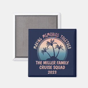 Custom Family Vacation Summer Beach Trip Magnet