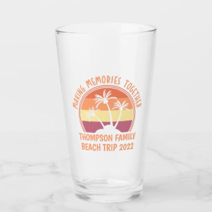 Custom Family Vacation Summer Reunion Beach Trip  Glass