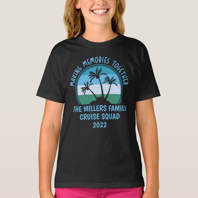 Custom Family Vacation Summer Reunion Beach Trip T-Shirt (Front)