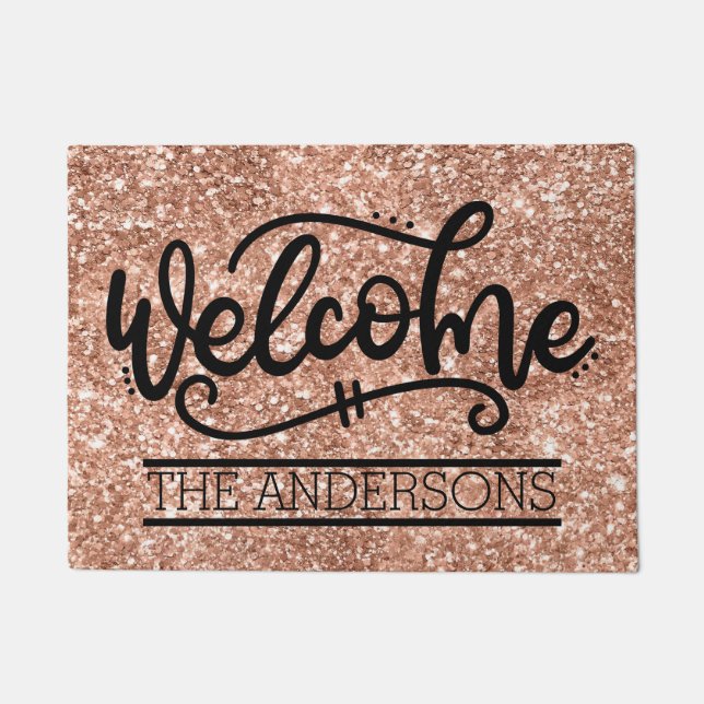Custom Family Welcome Doormat (Front)