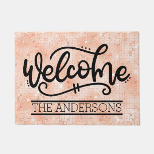 Custom Family Welcome Doormat
