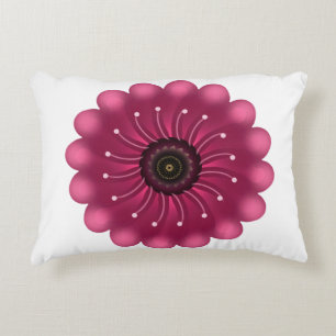 Custom Fantasy Flower   Abstract Neon Floral Decorative Cushion
