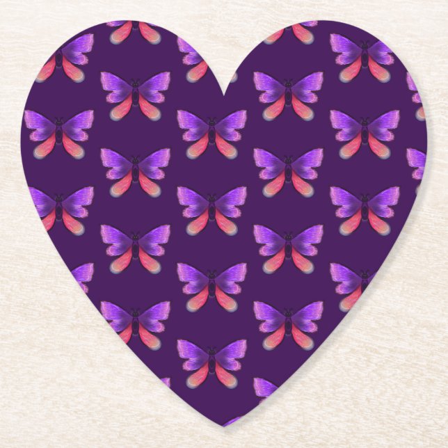 Custom Fantasy Nature Art Paper Coaster (Front)