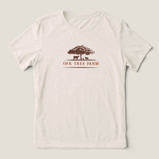Custom Farm Brand Tri-Blend Shirt (Design Front)