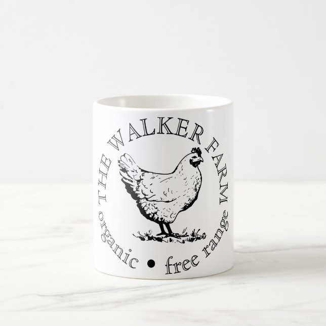 Custom Farm Business Promotional Logo  Coffee Mug (Center)