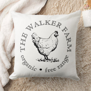 Custom Farm Business Promotional Logo  Cushion
