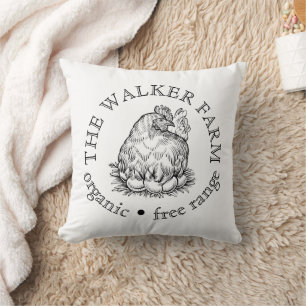 Custom Farm Business Promotional Logo Cushion