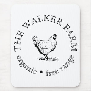 Custom Farm Business Promotional Logo  Mouse Mat