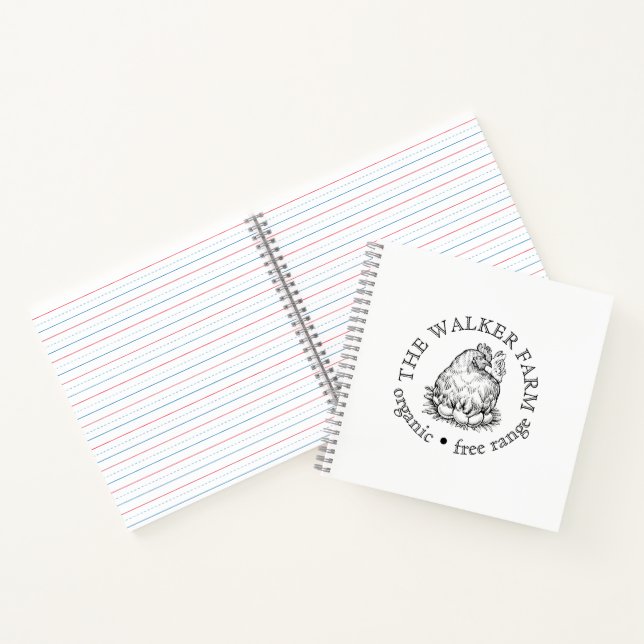 Custom Farm Business Promotional Logo Notebook (Inside)