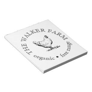 Custom Farm Business Promotional Logo  Notepad