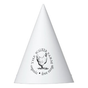 Custom Farm Business Promotional Logo Party Hat
