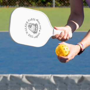 Custom Farm Business Promotional Logo  Pickleball Paddle