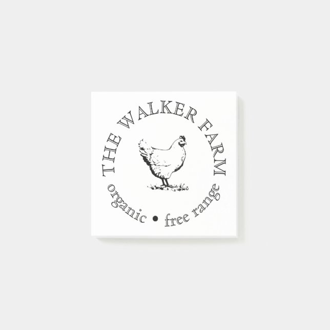 Custom Farm Business Promotional Logo  Post-it Notes (Front)
