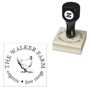 Custom Farm Business Promotional Logo  Rubber Stamp