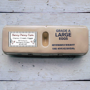 Custom Farm Fresh Eggs Chickens Label