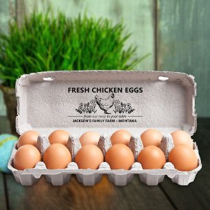 Custom Farm Fresh Eggs, Small Business  Rubber Stamp