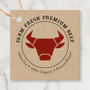 Custom Farm Fresh Premium Beef Business Tag