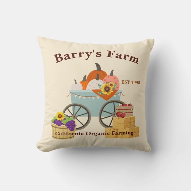 Custom Farm Fun Cushion (Front)