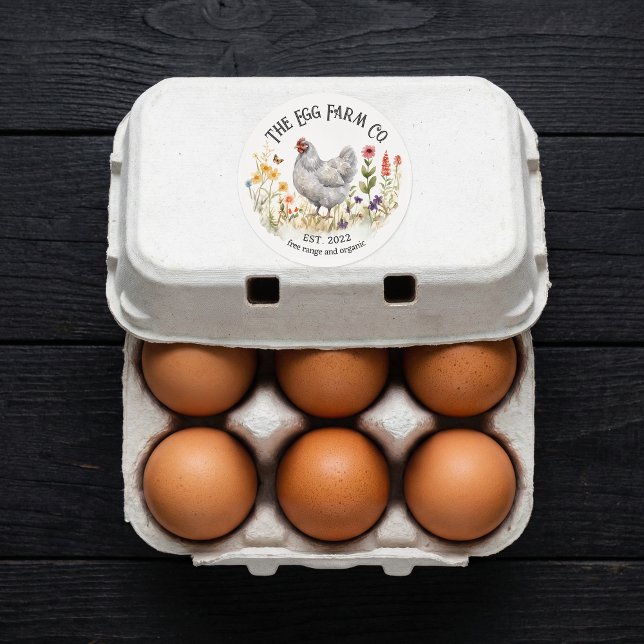 Custom Farm Sticker Egg Farm Watercolor Chicken (Creator Uploaded)