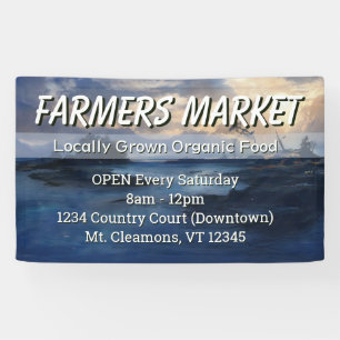 Custom Farmers Market Landscape Banner