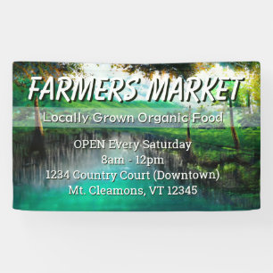 Custom Farmers Market Landscape Banner