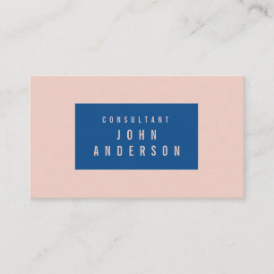 Custom Fashion Pale Dogwood and Lapis Blue Setting Business Card