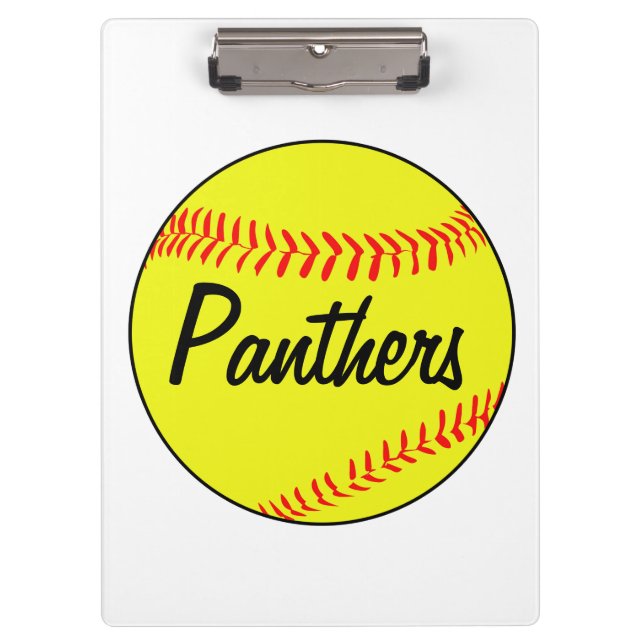 Custom Fastpitch Softball Coach's Clipboard (Front)