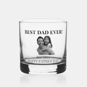 Custom Father & Daughter Photo Whiskey Glass