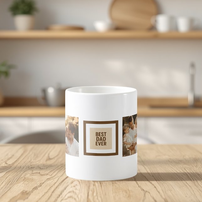 Custom Father’s Day Mug with Photos – “Best Dad" (Creator Uploaded)