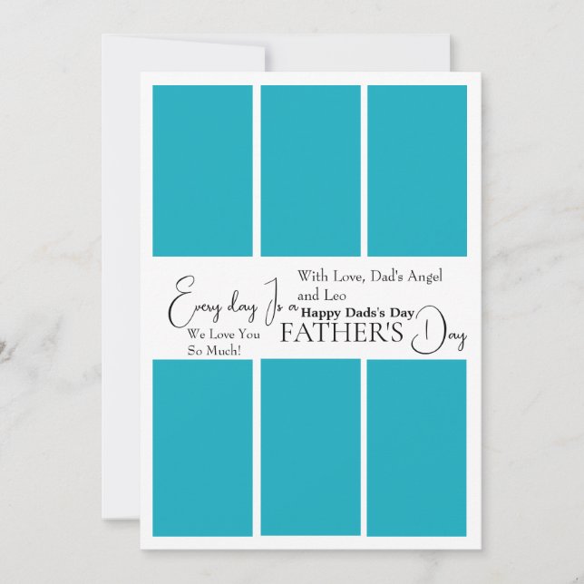 Custom Father’s Day Photo Card  (Front)